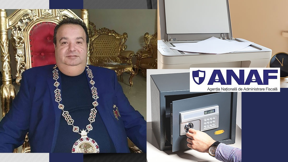 Dorin Cioabă CIORDIT de ANAF! Seiful și imprimanta casei regale din Sibiu, din sediul Staborului, scoase la mezat de Fisc