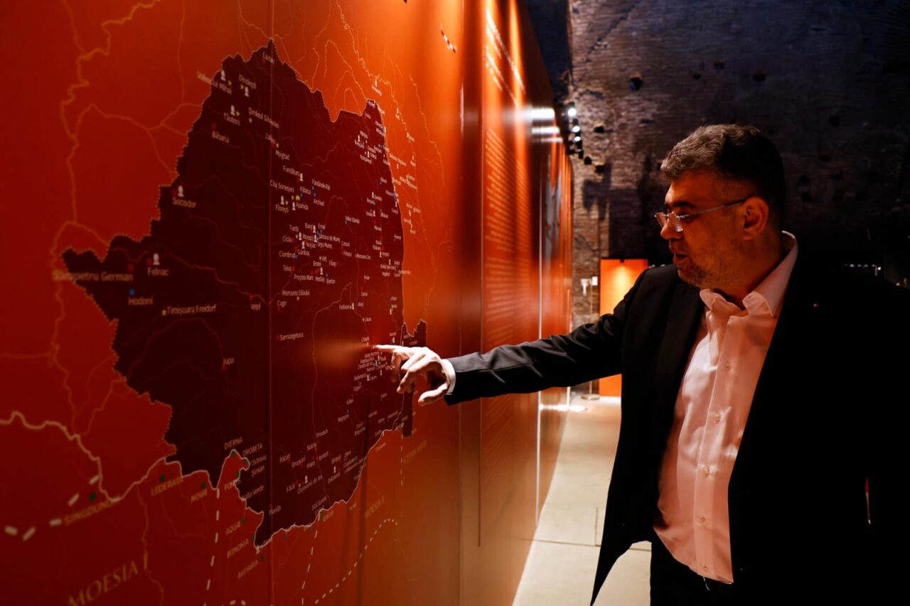 Marcel Ciolacu a vizitat expoziția „Dacia. L’ultima frontiera della romanità” din Roma