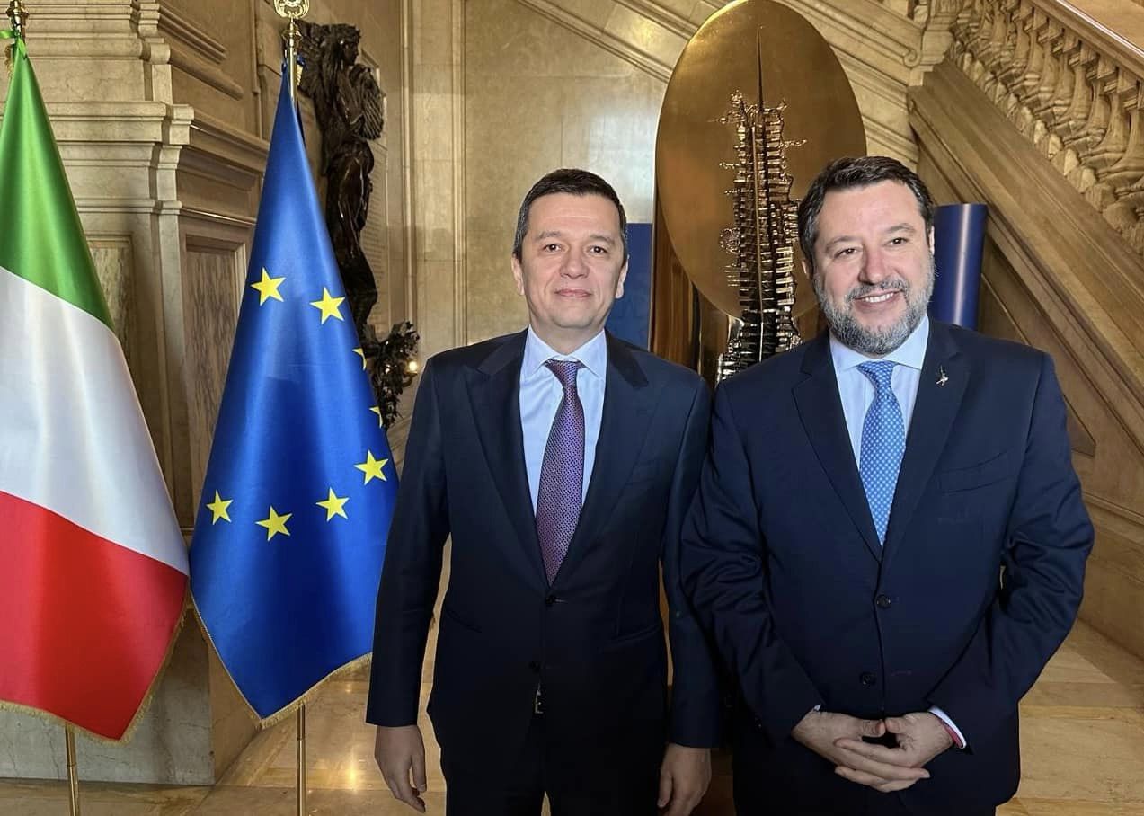 Sorin Grindeanu, întâlnire cu omologul său italian / S-a discutat despre firmele italieneşti care au contracte în România