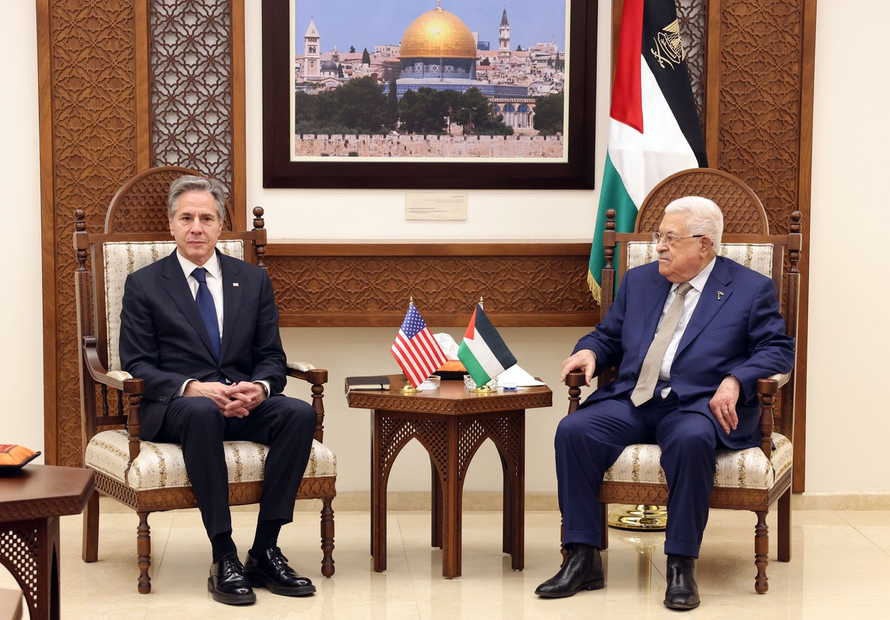 Mahmoud Abbas îi cere lui Antony Blinken AVANSAREA procesului de creare a unui stat palestinian