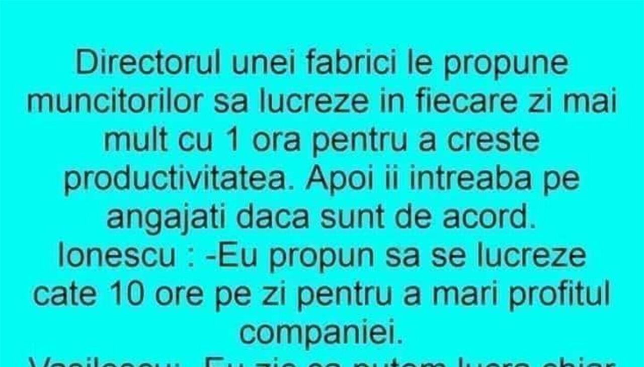 BANCUL ZILEI | Program de muncă de 10, 12 sau 16 ore pe zi