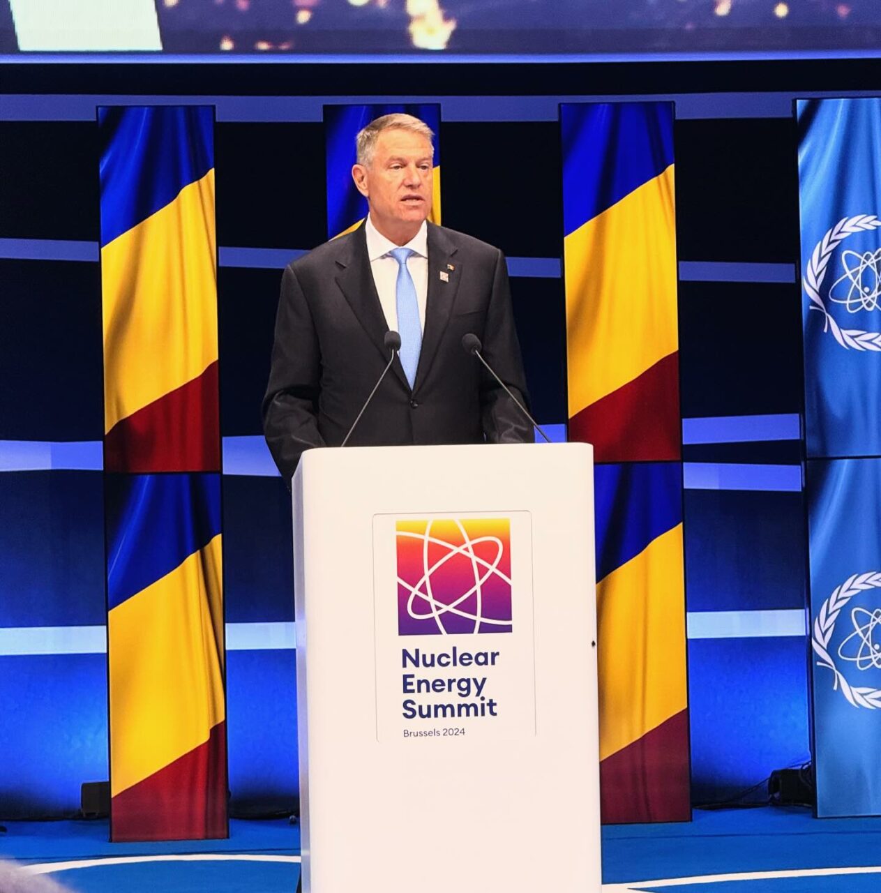 Klaus Iohannis, la SUMMITUL ENERGIEI NUCLEARE de la Bruxelles: Ne propunem să devenim un LIDER regional în operarea și implementarea energiei nucleare