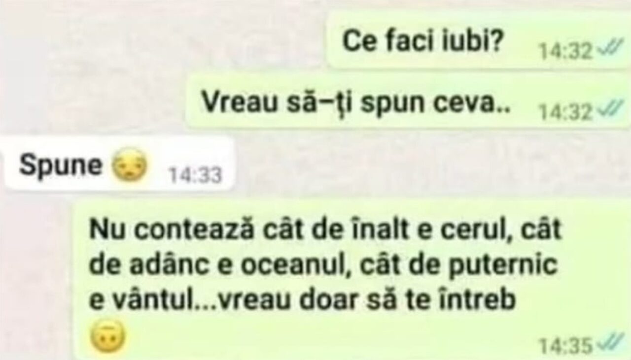 Bancul de vineri | Declarație de dragoste cu final neașteptat