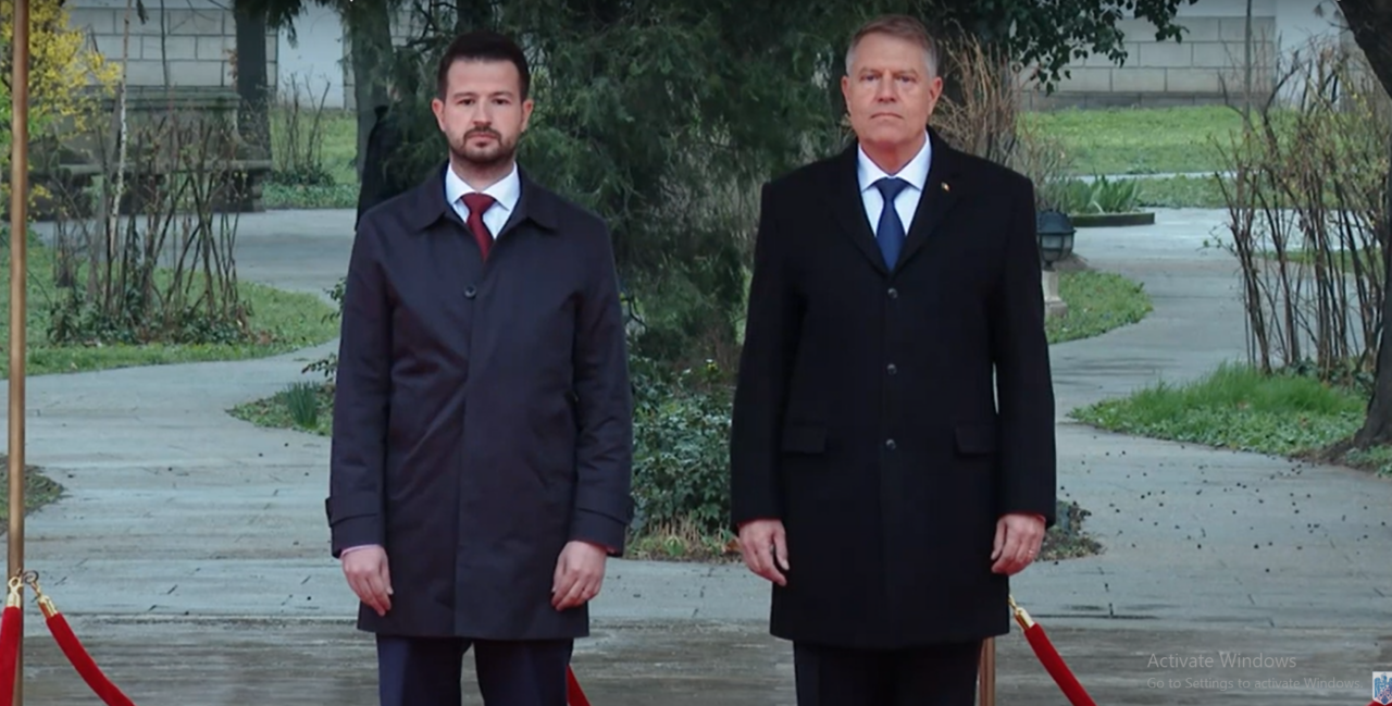 Klaus Iohannis discută cu preşedintele Muntenegrului, Jakov Milatovic / România sprijină integrarea europeană a statelor din Balcanii de Vest