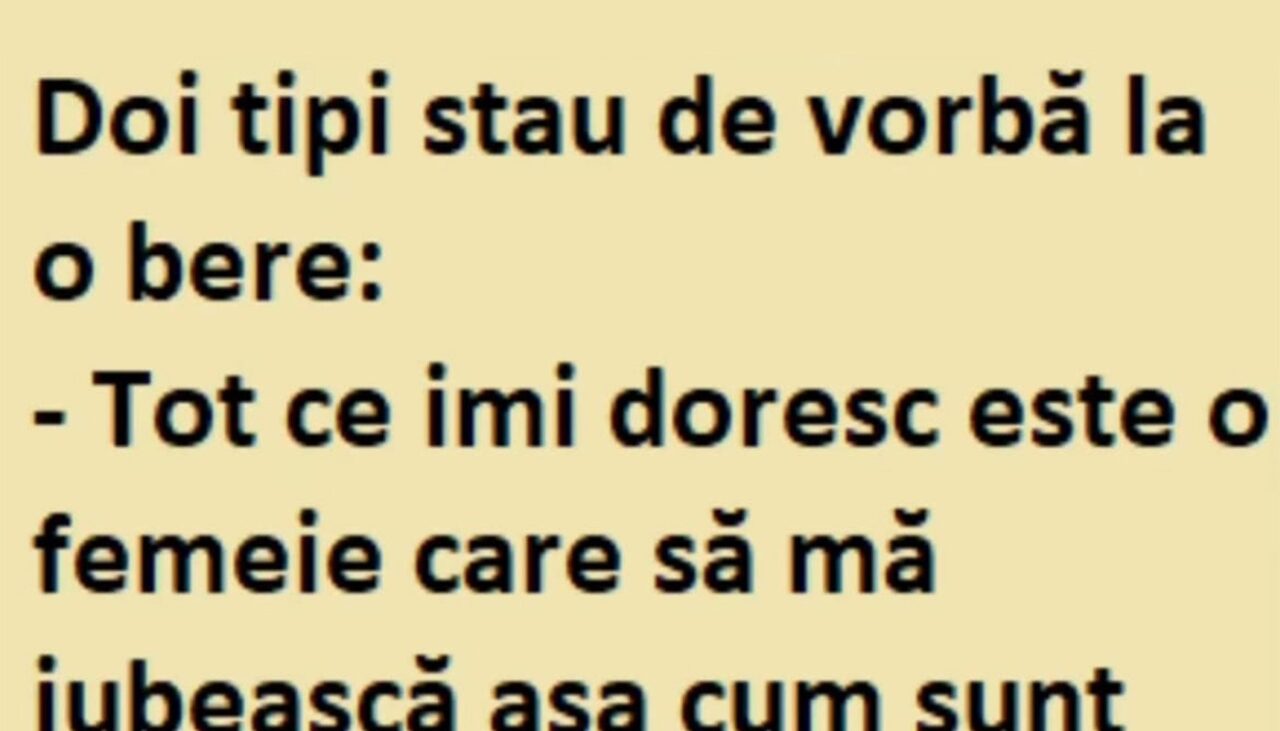 Bancul de marți | Doi tipi stau de vorbă la o bere