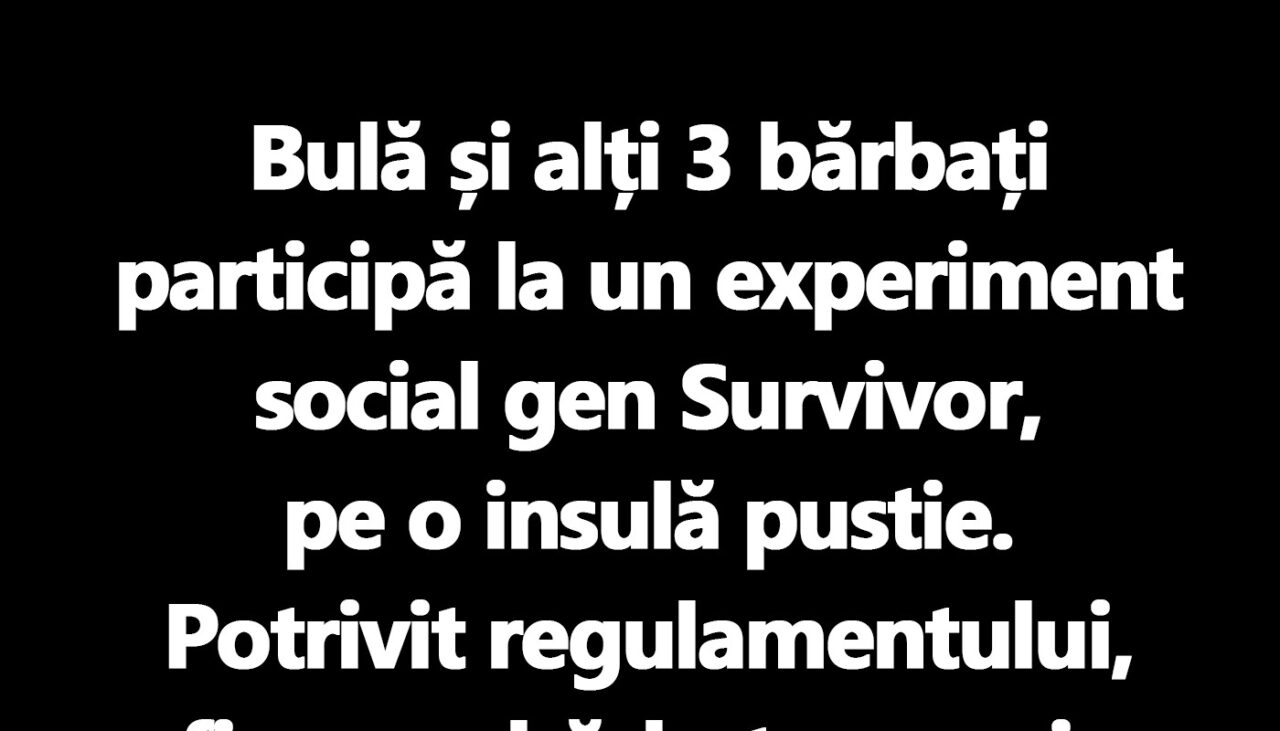 BANC | Bulă participă la Survivor