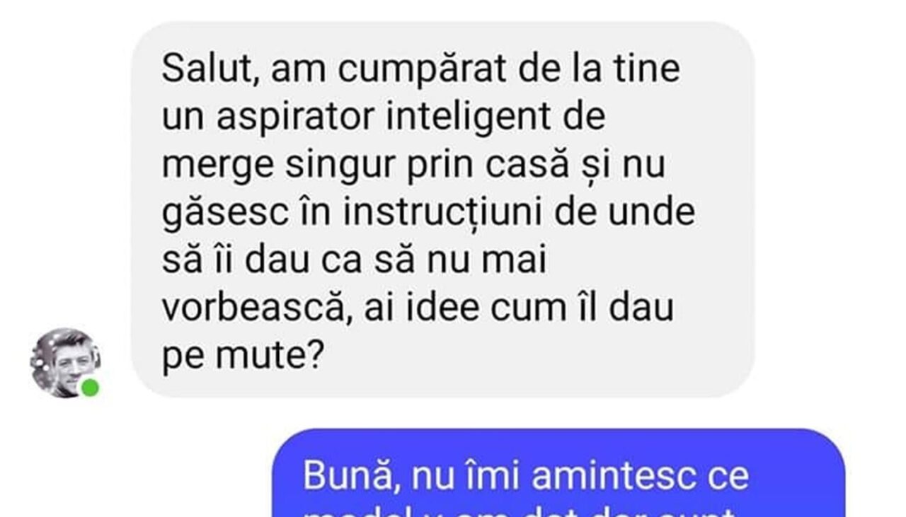 Bancul de joi | Probleme cu aspiratorul inteligent