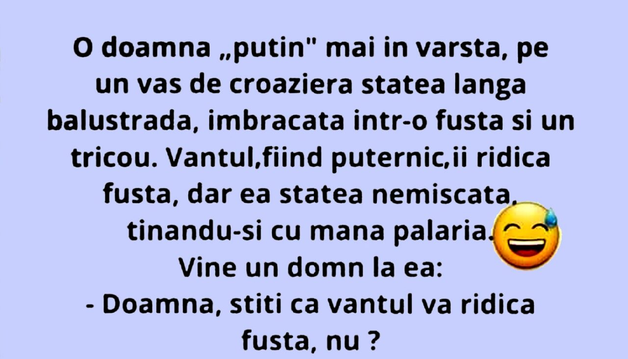 BANCUL ZILEI | Pensionara și vasul de croazieră