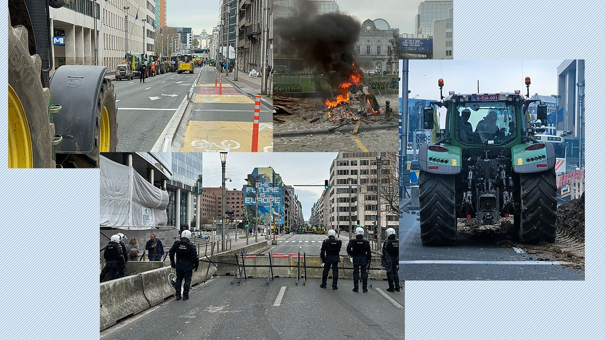 Fermierii belgieni au blocat centrul Bruxellesului. Revendicările protestatarilor