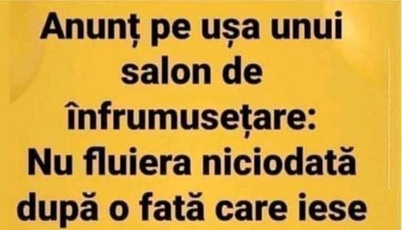 BANCUL de vineri | Anunț pe ușa unui salon de înfrumusețare