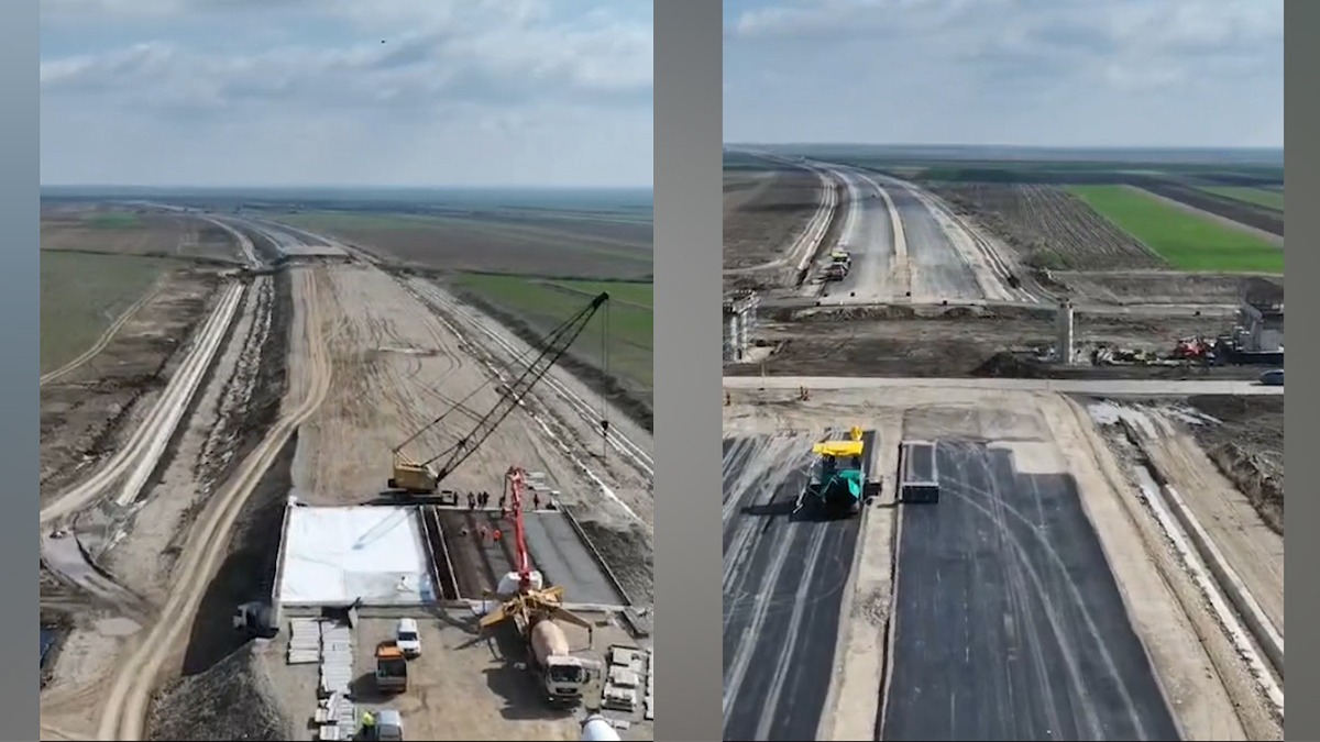 Grindeanu raportează în timp real stadiul lucrărilor pe Autostrada Moldova, segmentul Mizil-Pietroasele