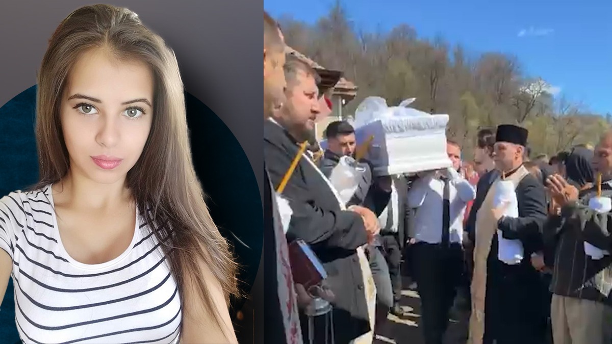 Imaginile DURERII la înmormântarea studentei ucise la Timișoara. „Îi lași pe mama și pe tatăl tău singuri?”