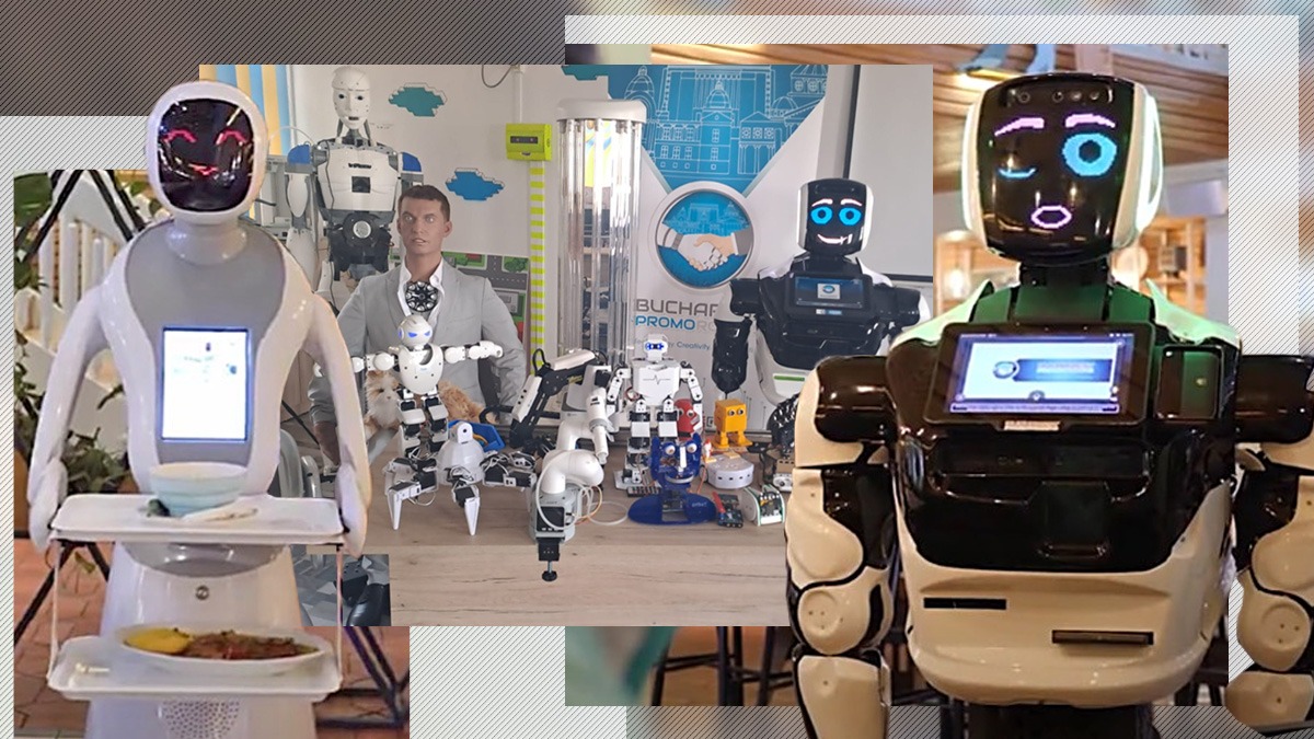 Roboții-chelneri au ajuns în România. Preiau comanda clienților, le aduc mâncarea și strâng și masa. Cât costă să îi închiriezi la nuntă