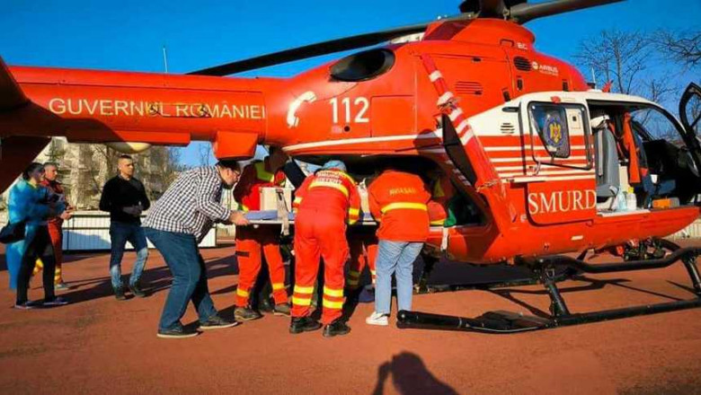 Bebeluş din Republica Moldova, în vârstă de doar 2 luni, adus de urgență la Iași cu un elicopter SMURD. Ce diagnostic are copilul