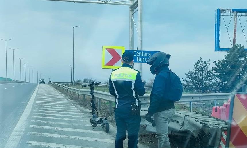 Prins cu trotineta pe… Autostrada Soarelui. Ce amendă a primit un tânăr teribilist