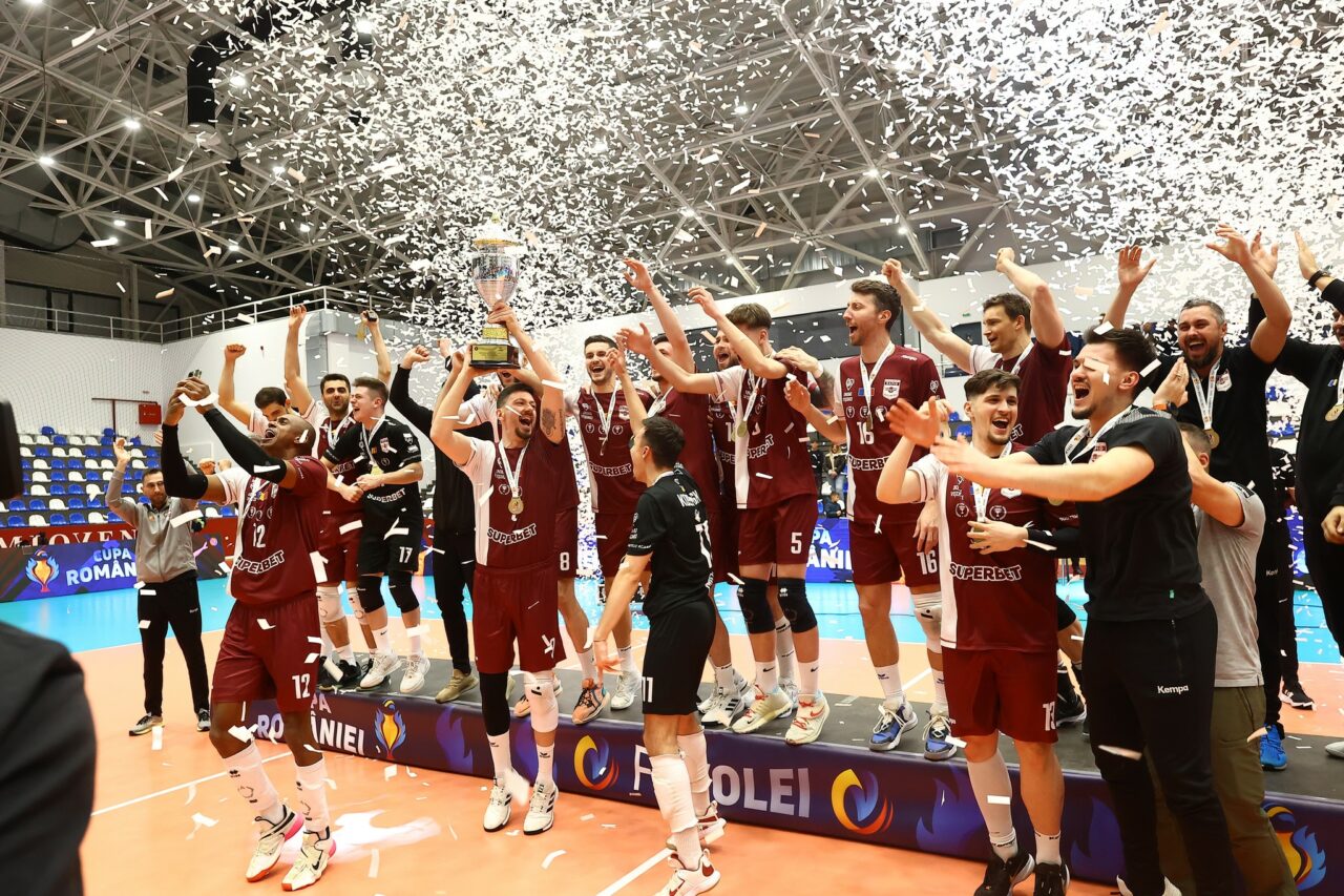Rapid, performanță ISTORICĂ în voleiul masculin! Victorie cu Steaua și un trofeu care nu există în palmares