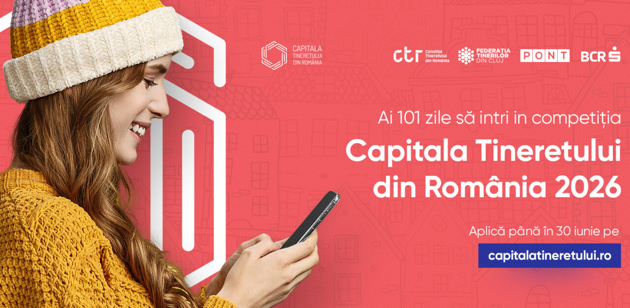 Înscrie-ți orașul pentru a deveni ”Capitala Tineretului din România” în 2026 până pe 30 iunie 2024!