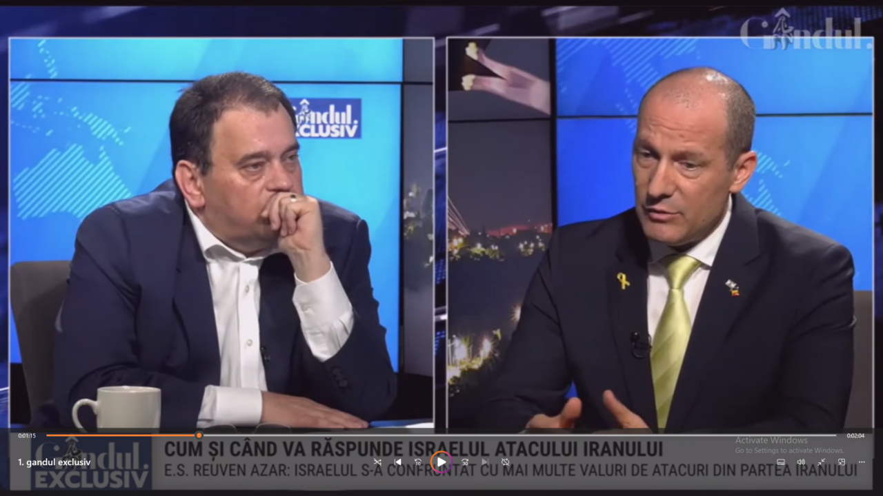 Ambasadorul Israelului, Reuven Azar: „Iranienii profită de Israel pentru a răspândi PROPAGANDA islamică”