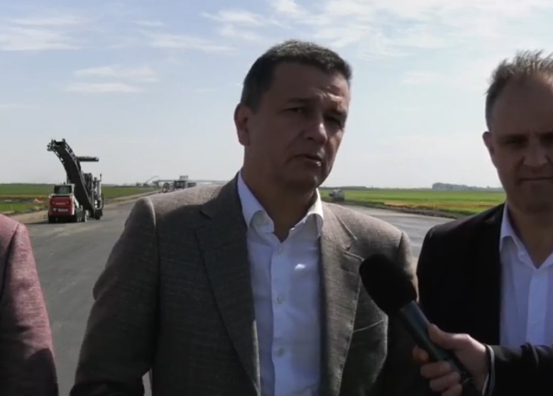 Sorin Grindeanu a anunțat că Autostrada A1 Sibiu-Pitești, Secțiunea 5, e realizată în proporție de 79%