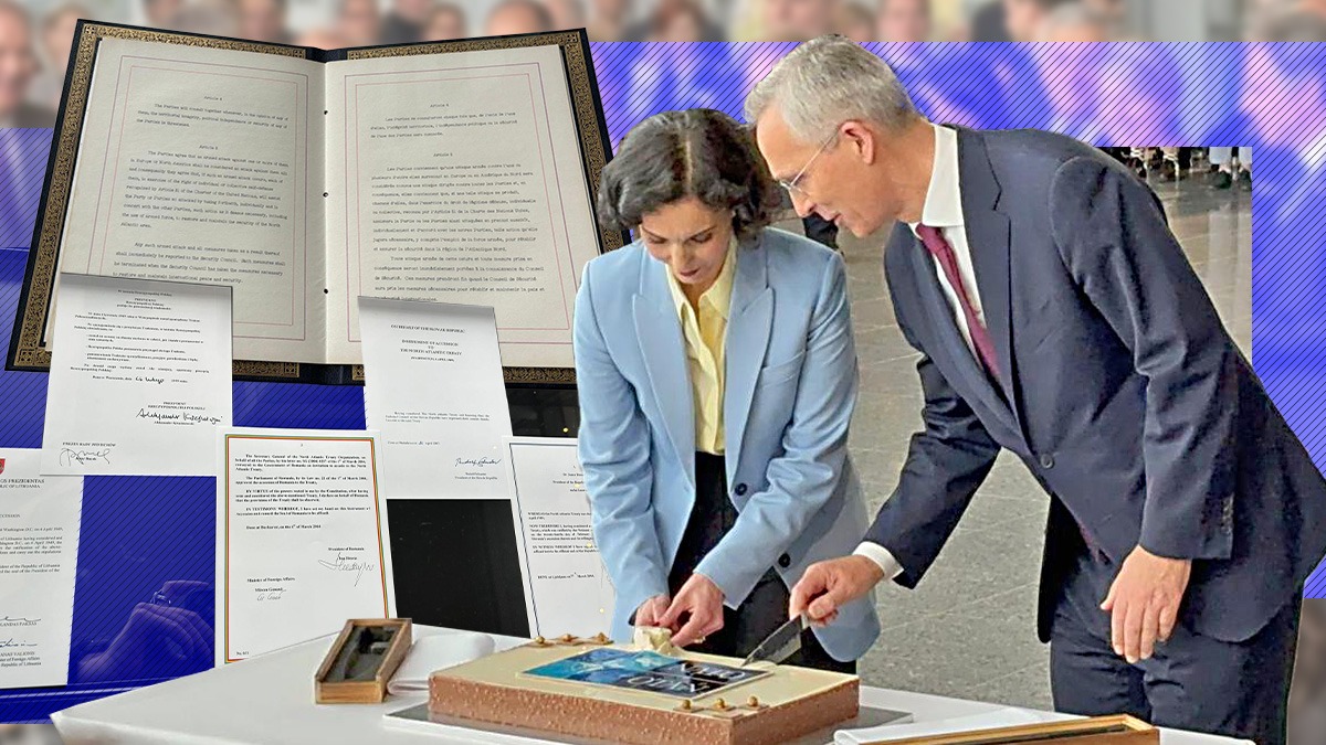Aliații au marcat a 75 de ani de NATO la Bruxelles, unde a ajuns prima dată tratatul original. Luminița Odobescu, mesaj la a 20-a aniversare a noastră