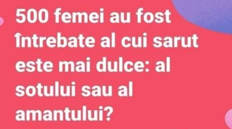 BANCUL ZILEI | Sondaj cu 500 de femei