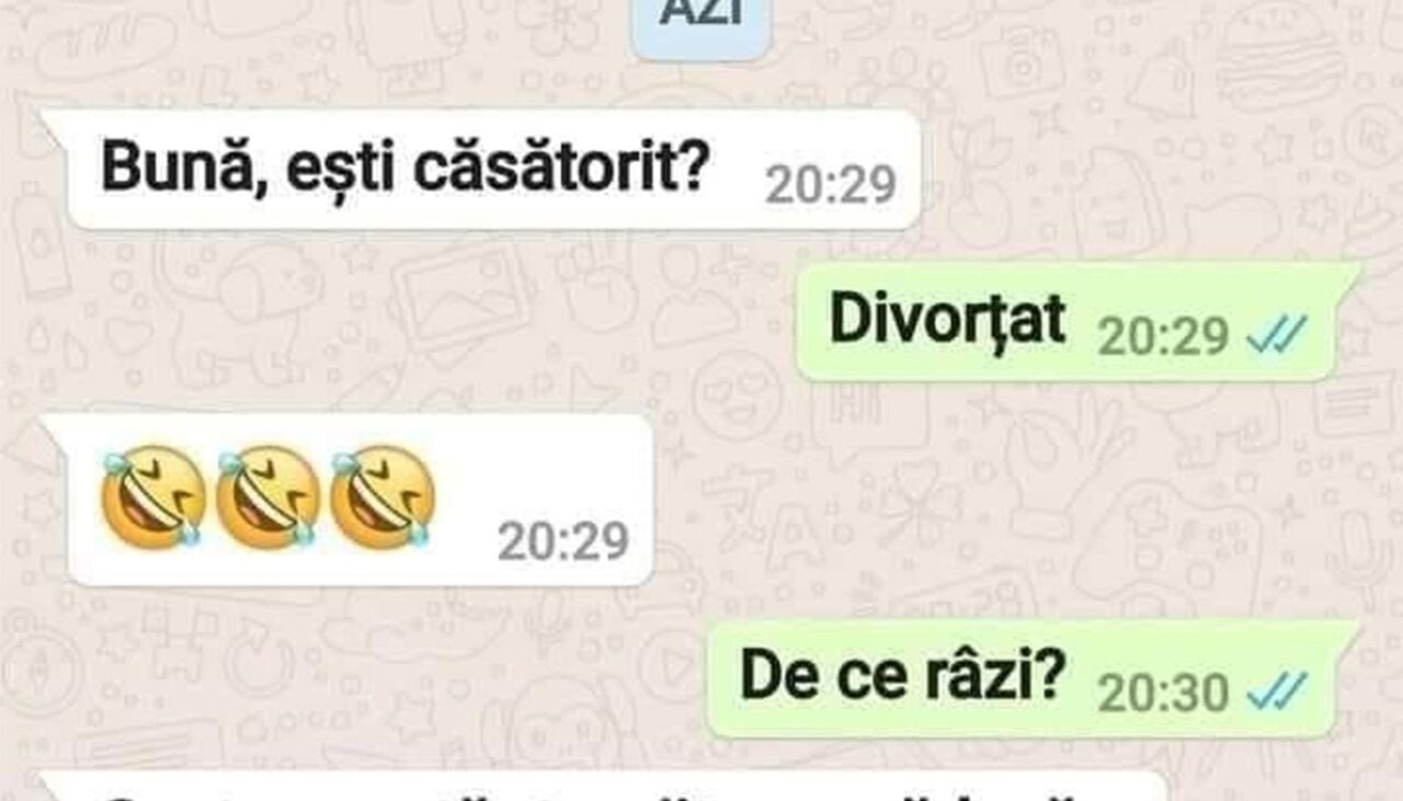 BANCUL ZILEI | „Bună, ești căsătorit?”