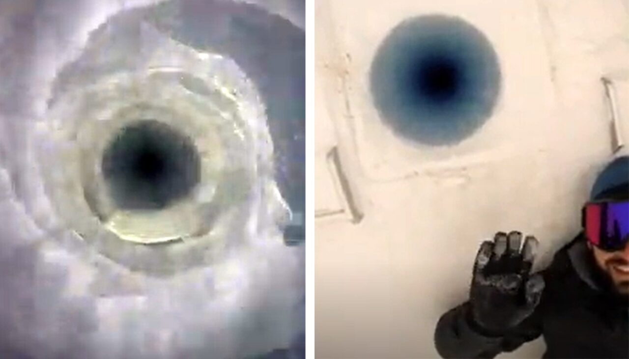 Acest bărbat a aruncat o cameră de filmat, într-o gaură adâncă de 93 de metri, sub ANTARCTICA, și a făcut o descoperire ireală. Iată imaginile!