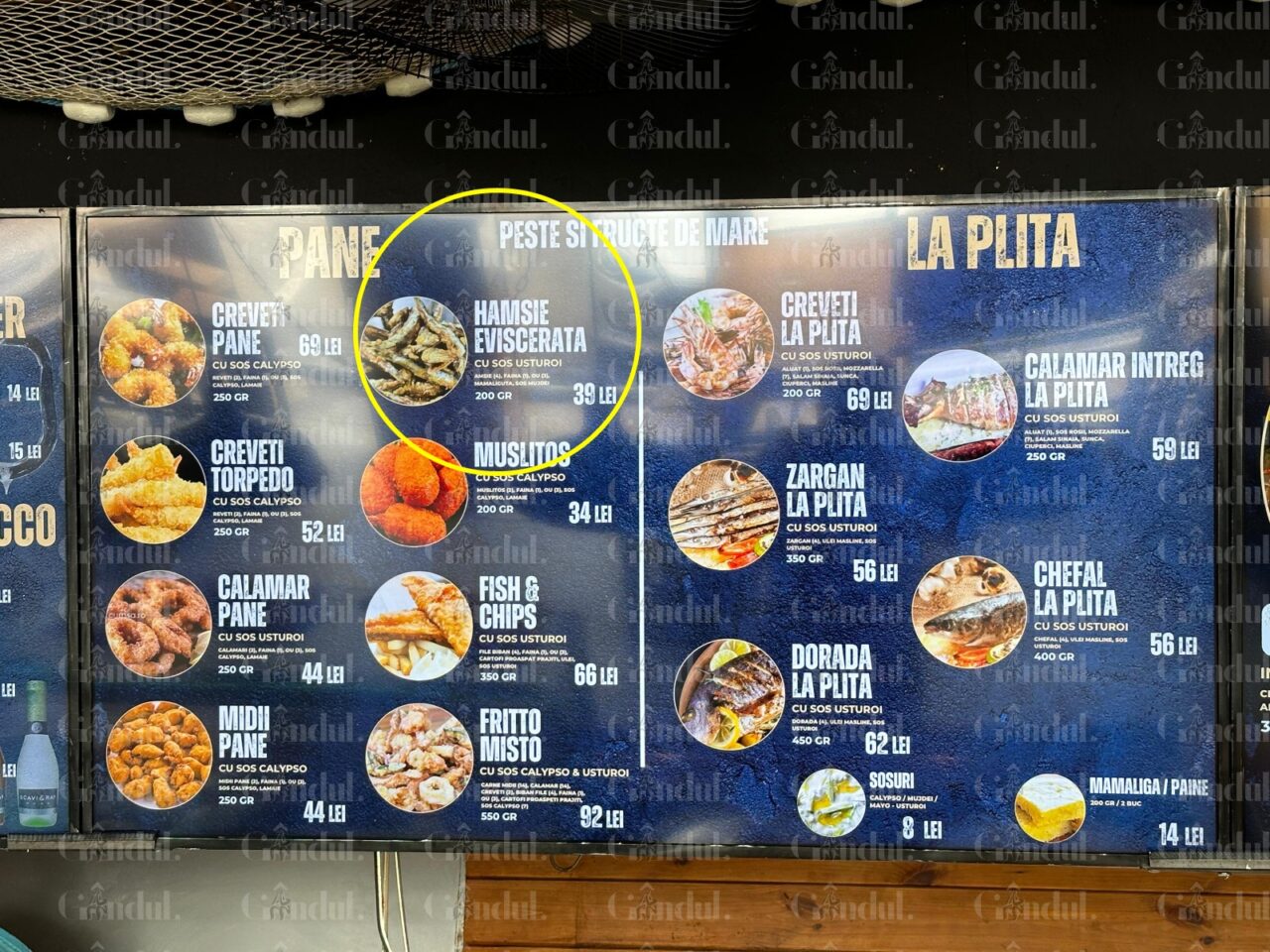 Fițe, fițe, dar nici așa! E incredibil cu cât se vinde o porție de hamsii la Mamaia