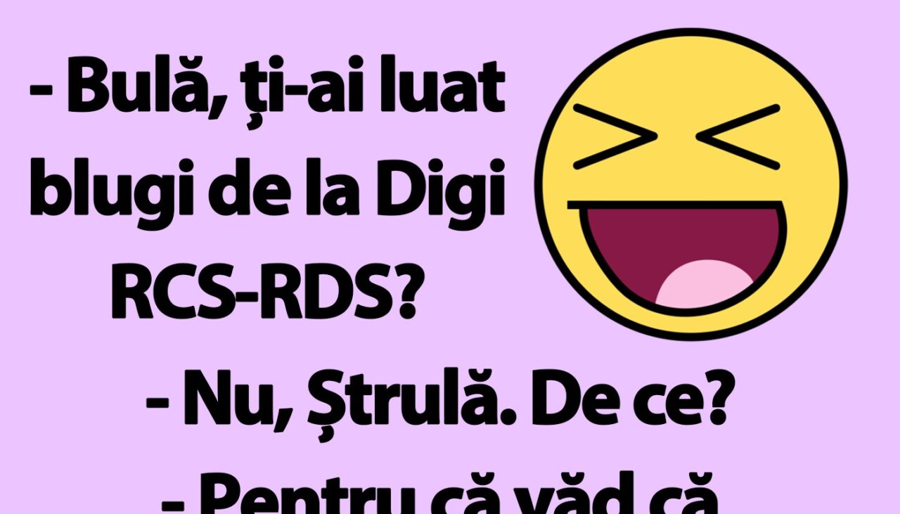 BANC | „Bulă, ți-ai luat blugi de la Digi RCS-RDS?”