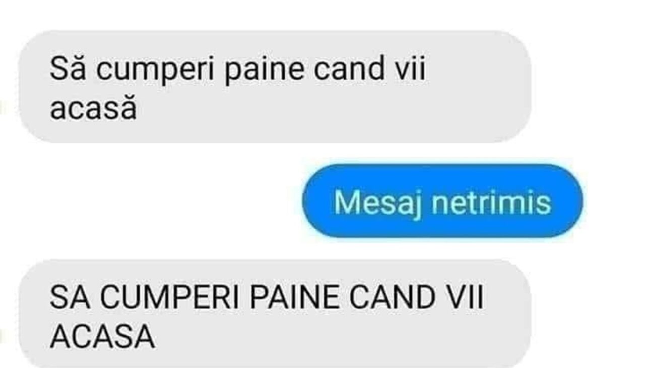 Bancul de duminică | Mesaj netrimis
