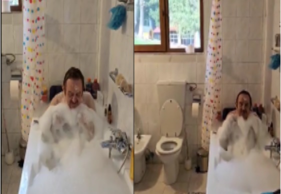 Dan Ilie Morega, ex-prefectul Gorjului, discurs straniu direct din cada cu spume: „Aștept cu drag să facem o băiță”