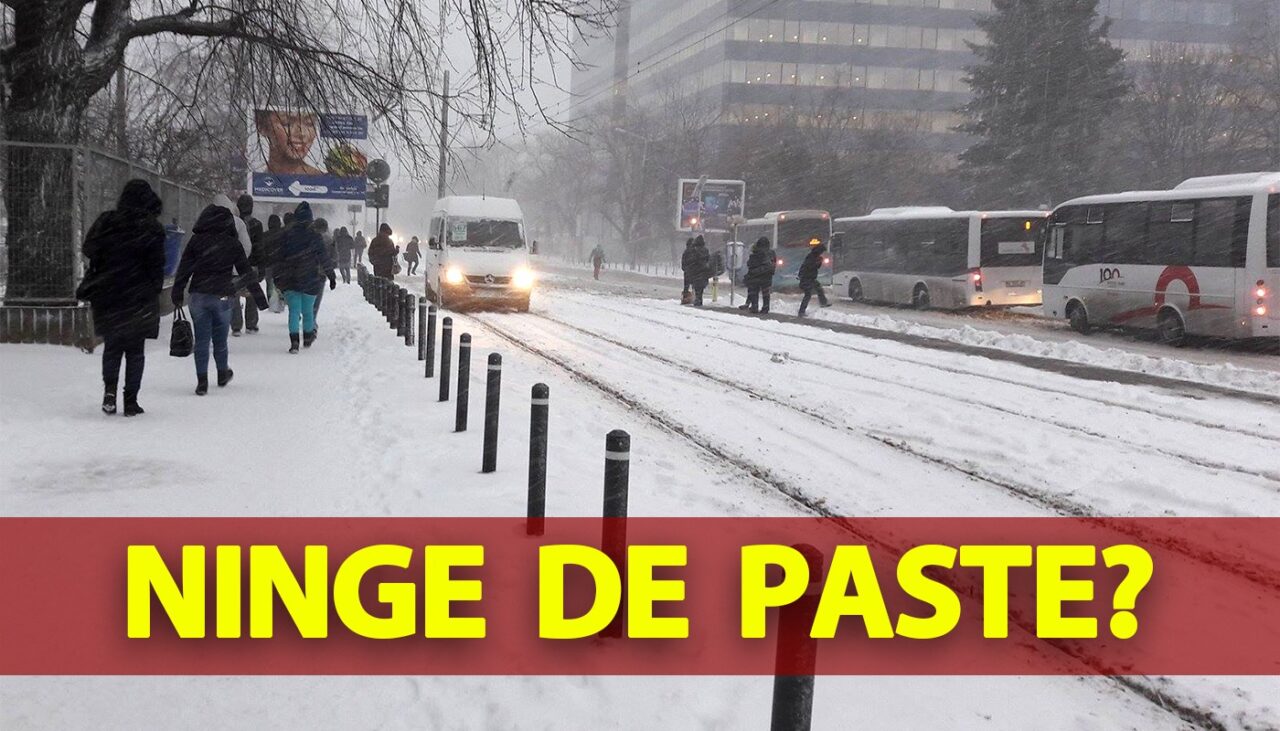 S-a întors IARNA în România. Ninge de 1 mai și de Paște în București, potrivit meteorologilor Accuweather?