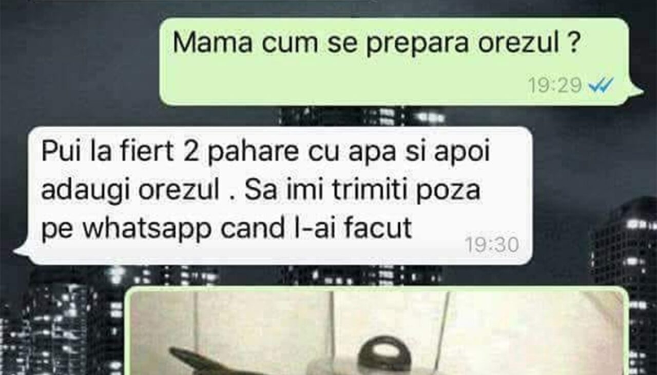 Bancul de duminică | „Mamă, cum se prepară orezul?”