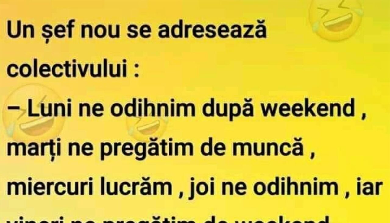 Bancul de vineri | Șeful cel nou