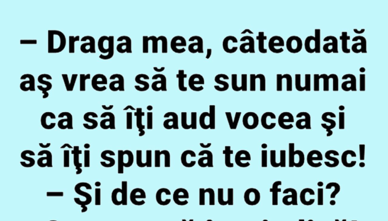 BANCUL ZILEI | „O voce mă împiedică”
