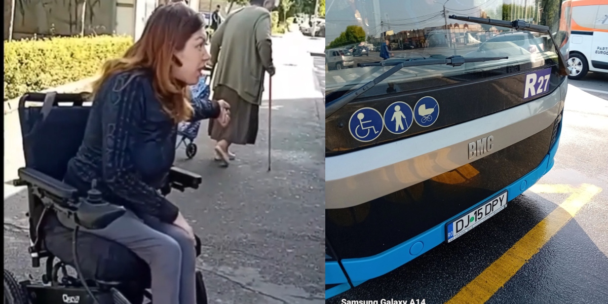 O tânără cu handicap a fost UMILITĂ de un șofer de autobuz: „Cine ești, mă, tu, ca să îmi umilești mie copilul”
