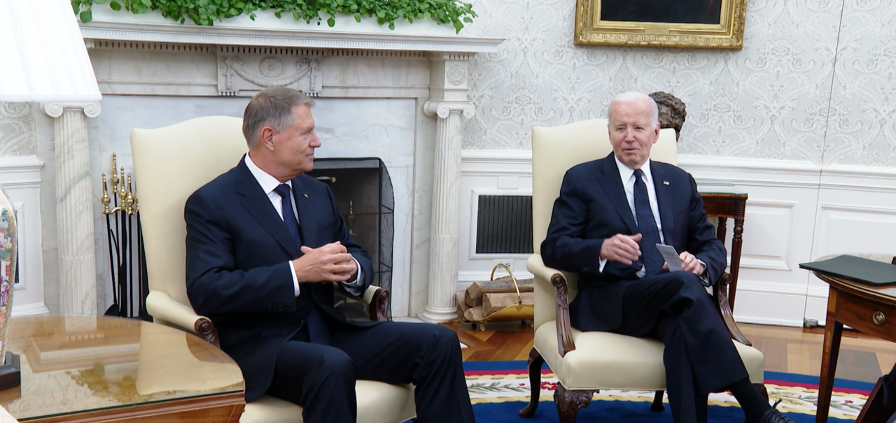 Klaus Iohannis, în Biroul Oval / Ce discută președintele României cu președintele american Joe Biden / Declarații de presă, după ora 22.00
