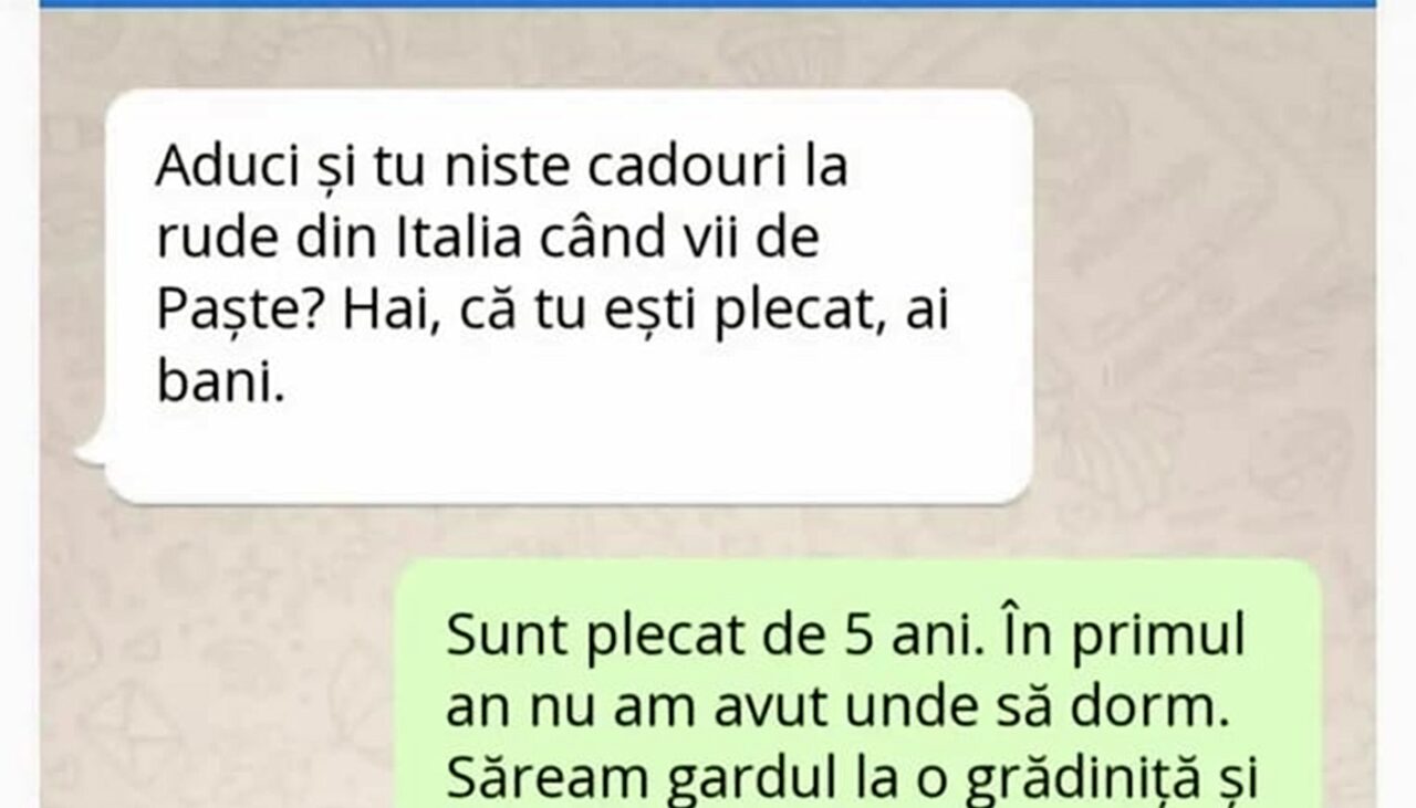 Bancul de sâmbătă | Ce cadouri de Paște fac românii plecați la muncă în Italia