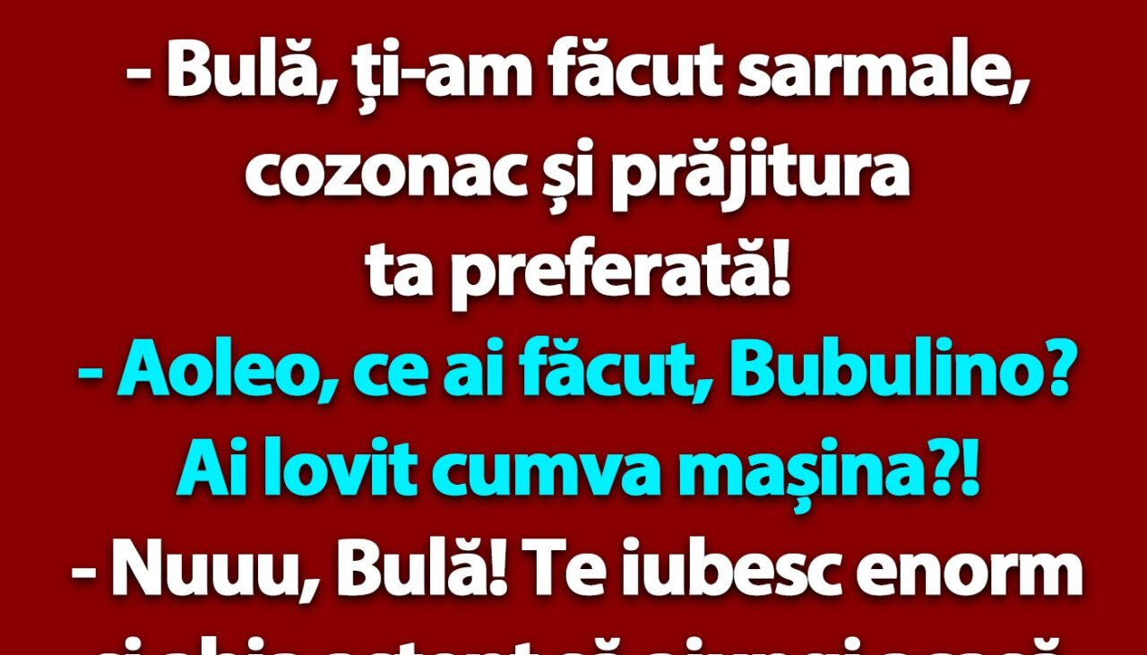 BANC | Bulă, sarmalele și cozonacul de Paște