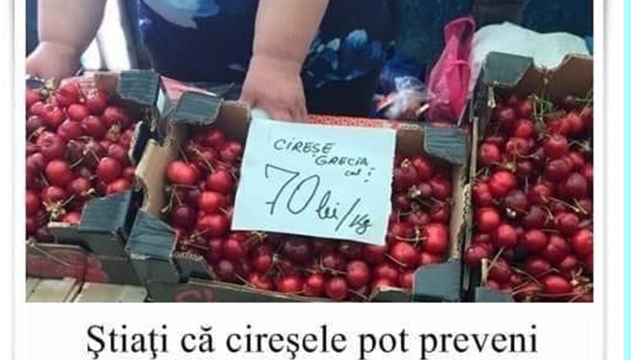 BANCUL ZILEI | Adevărul despre cireșele la 70 lei kilogramul