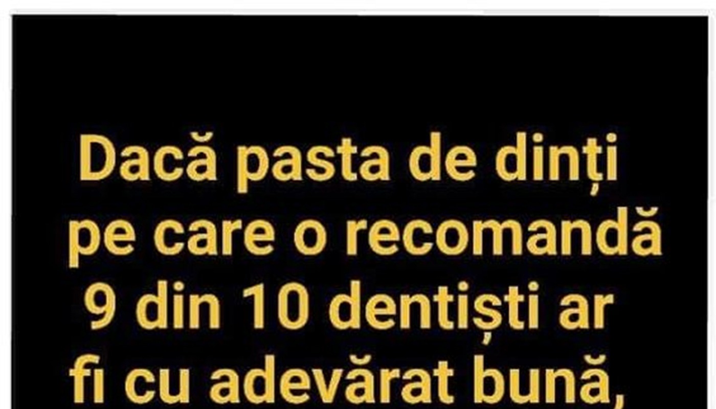 BANCUL ZILEI | Adevărul despre pasta de dinți