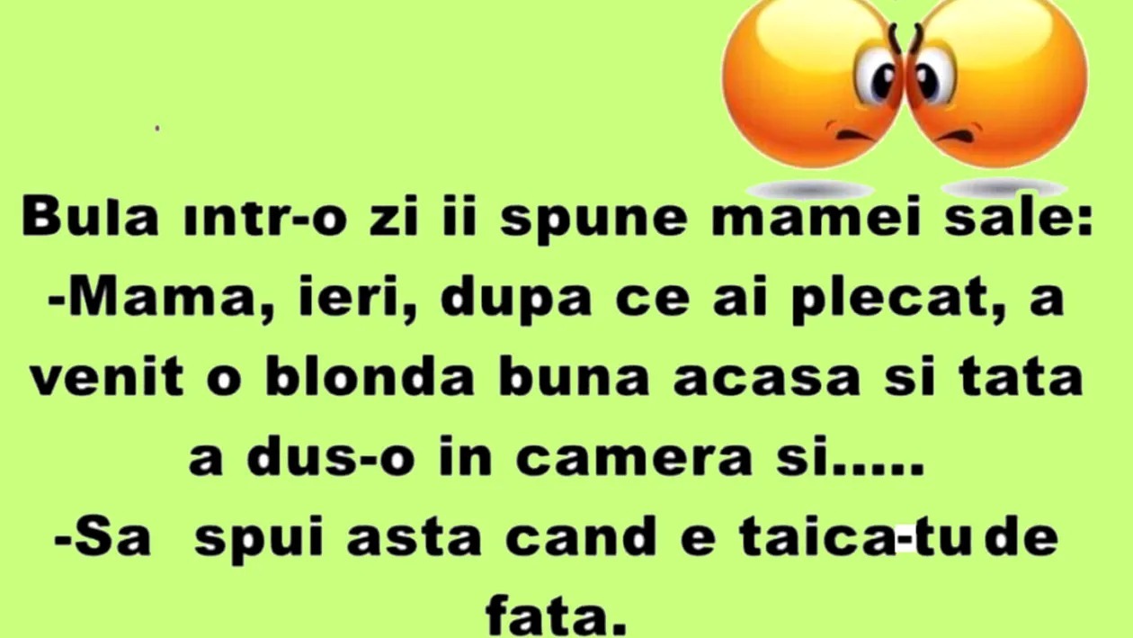 Bancul de luni | Bulă și blonda bună