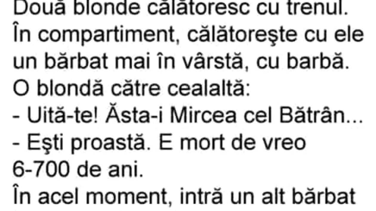 BANCUL DE JOI | Două blonde călătoresc cu trenul