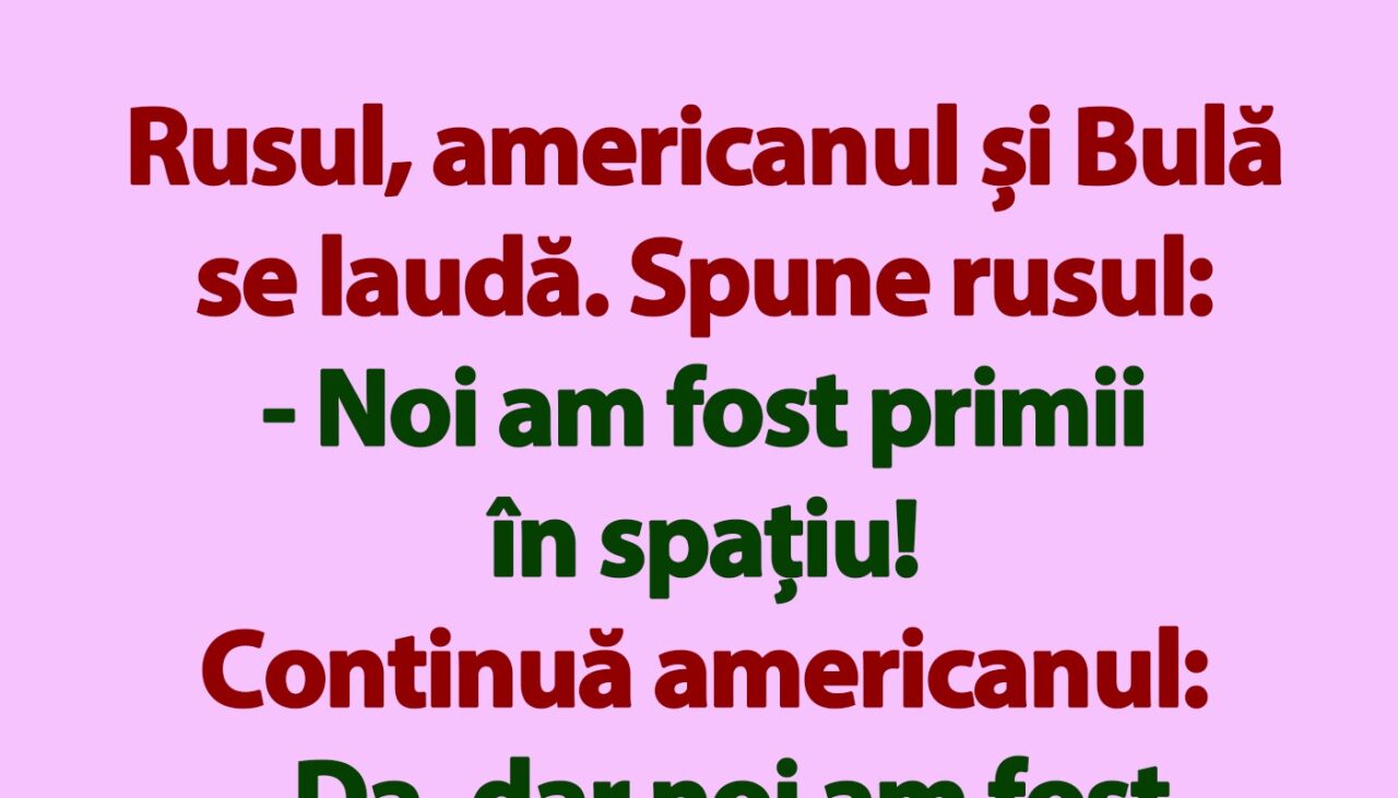 BANC | Rusul, americanul și Bulă