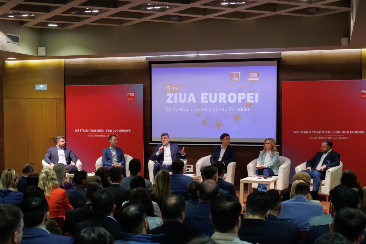 De ZIUA EUROPEI, 200 de tineri ACTIVIȘTI din Partidul Social EUROPEAN s-au întâlnit cu Marcel CIOLACU