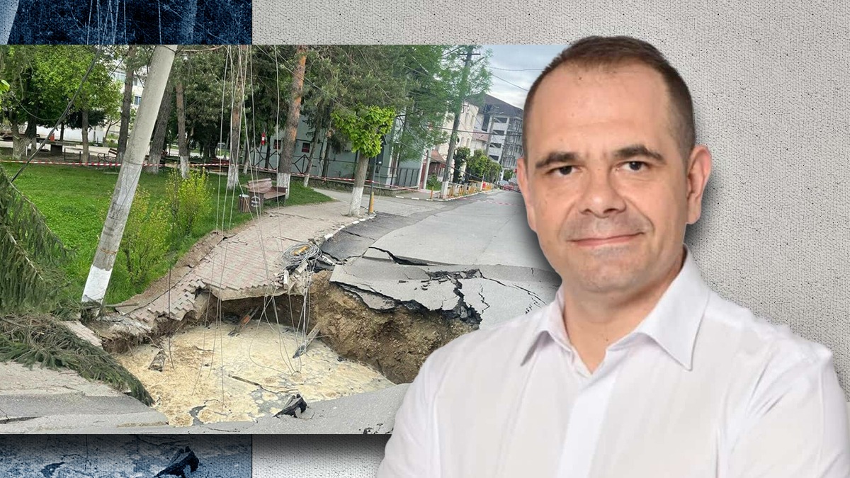 Cauza surpării străzii din SLĂNIC Prahova. Prefect:”Este vorba de convergenţa tuturor apelor”
