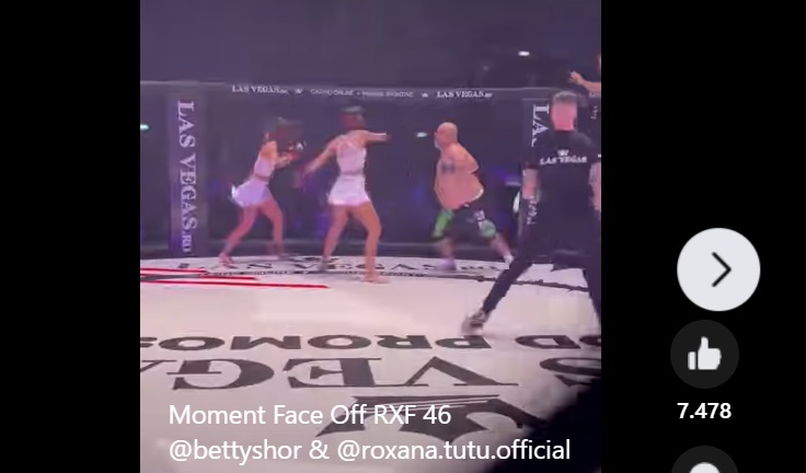 Imagini șocante la o gală MMA din București: Două femei, lovite crunt în cușcă de Sorin Țiganu, supranumit „perversul de pe Târgu Ocna”