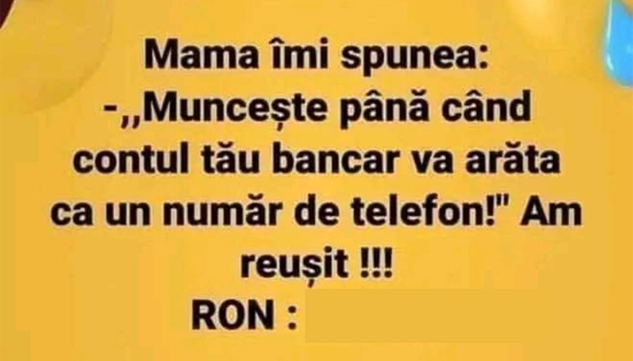 BANCUL ZILEI | Sfaturi materne