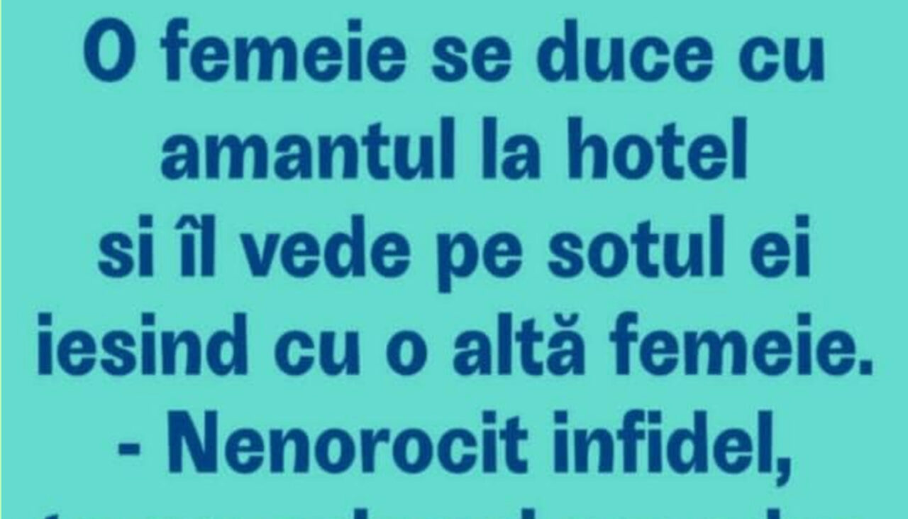 Bancul de duminică | O femeie se duce cu amantul la hotel