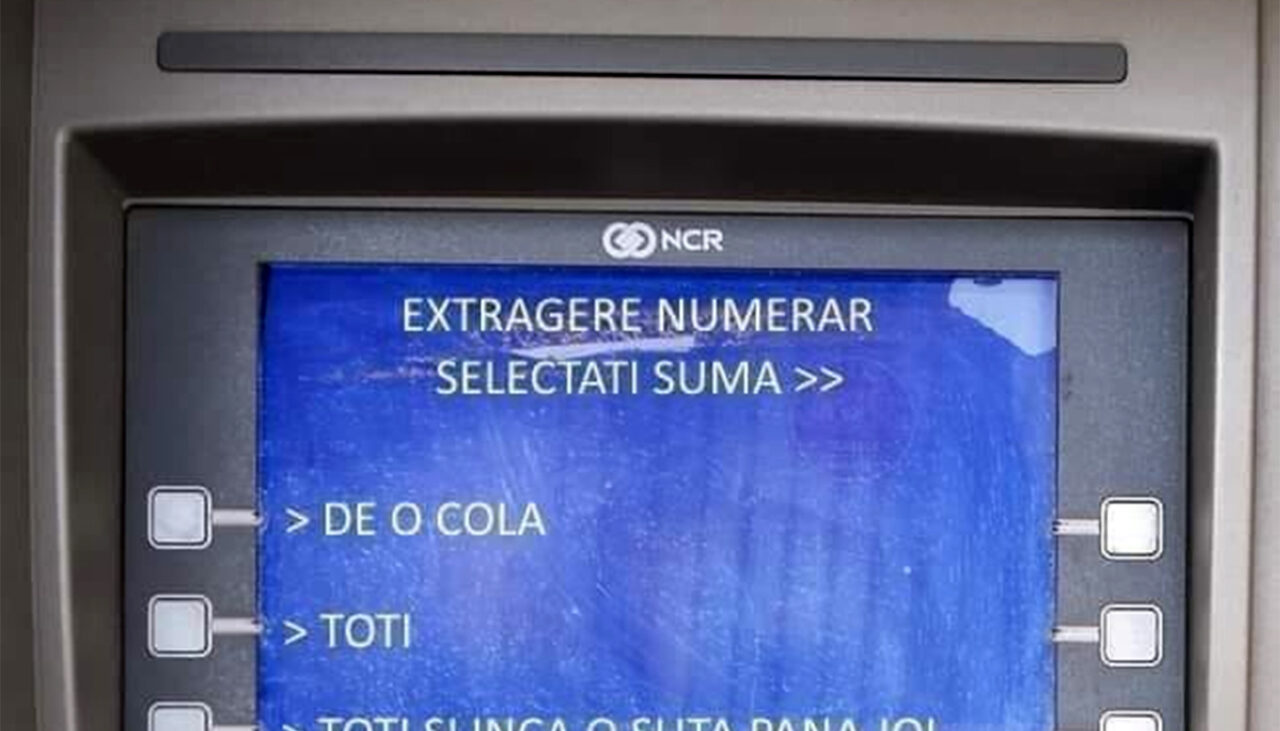 BANCUL ZILEI | Ce mesaj îți dă bancomatul, cu câteva zile înainte de salariu